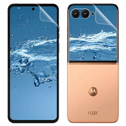 IMAK Hydrogel Film 4th Gen for Motorola Razr 50 Ultra 5G / Razr+ 2024 5G 1 Set TPU Screen Film (Front Screen+Rear Screen)