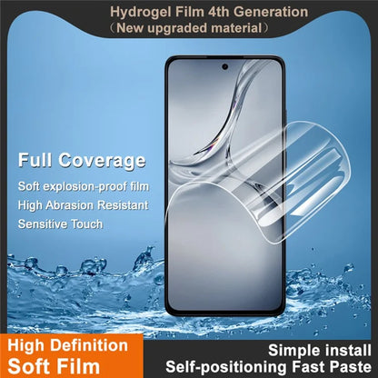 IMAK Hydrogel Film 4th Gen for OnePlus Nord CE4 Lite 5G  / Oppo K12x 5G (China) Full Screen Protector Ultra Clear Soft TPU Film
