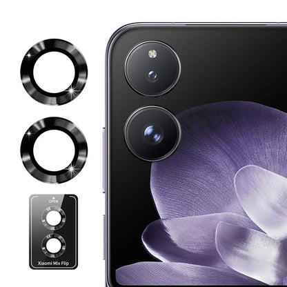ENKAY HAT PRINCE 1Set For Xiaomi Mix Flip 5G Camera Lens Protector Metal Ring Lens Film
