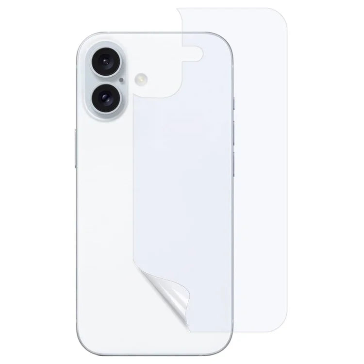 For iPhone 16 Plus Phone Back Protector Anti-blue-ray Explosion-proof Soft PET Back Film