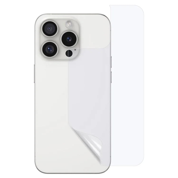 For iPhone 16 Pro Phone Back Protector Anti-blue-ray Explosion-proof Soft PET Back Film