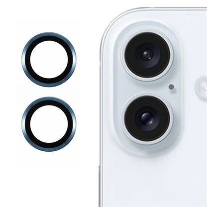 2Pcs / Set For iPhone 16 / 16 Plus Camera Lens Protector Scratch-Resistant Corning Gorilla Glass Lens Film