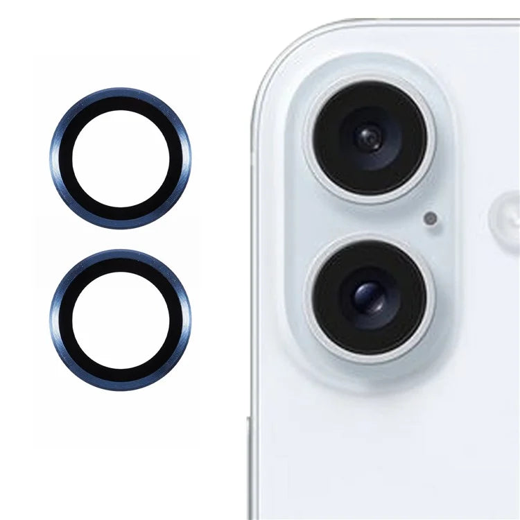 2Pcs / Set For iPhone 16 / 16 Plus Camera Lens Protector Scratch-Resistant Corning Gorilla Glass Lens Film