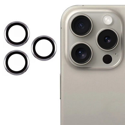 3Pcs / Set For iPhone 16 Pro / 16 Pro Max Camera Lens Protector Scratch-Resistant Corning Gorilla Glass Lens Film