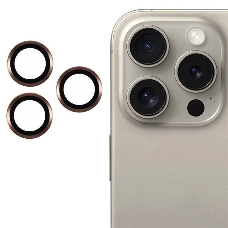 3Pcs / Set For iPhone 16 Pro / 16 Pro Max Camera Lens Protector Scratch-Resistant Corning Gorilla Glass Lens Film