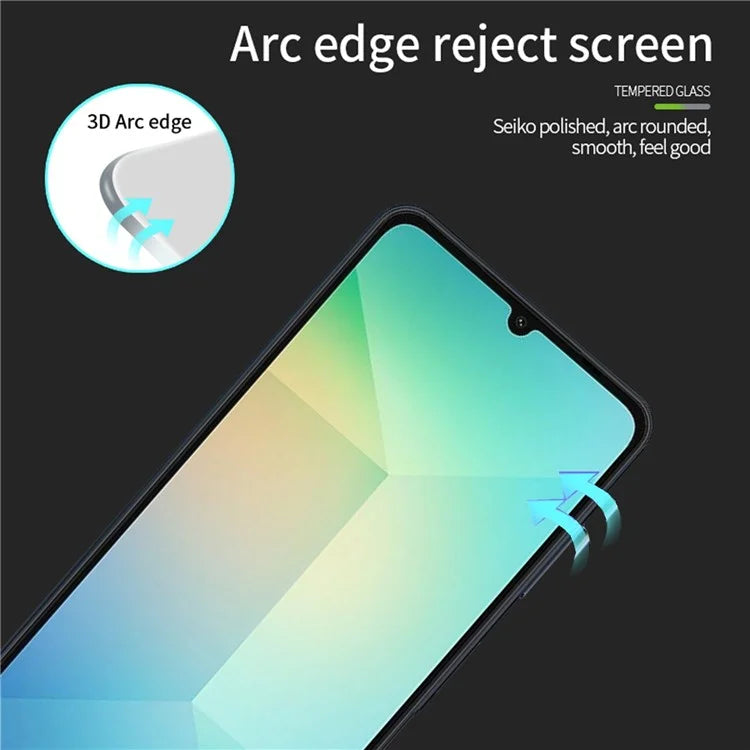 PINWUYO JK 3D Tempered Glass Film Series-2 for Samsung Galaxy A16 5G / A06 Screen Protector 9H Hardness Ultra Clear