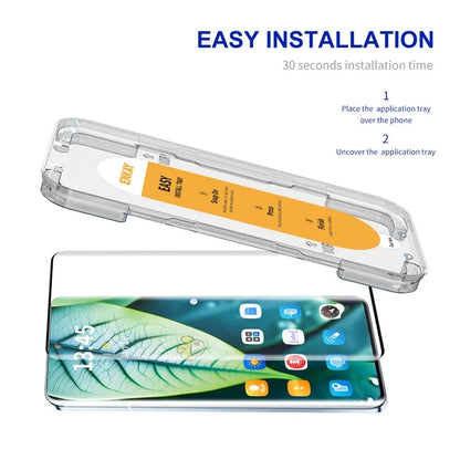 ENKAY HAT PRINCE For Oppo Reno12 5G (Global) / Reno12 Pro 5G (Global) Screen Protector Easy Installation Silk Printing High Aluminium-Silicon Glass Film