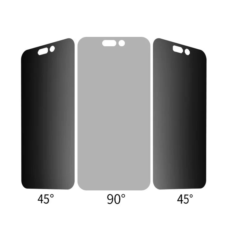 RURIHAI For iPhone 16 Pro Screen Protector 180 Degree Anti-spy Film Ultra-Clear