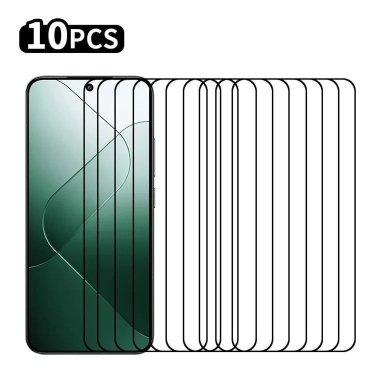 RURIHAI 10Pcs For Xiaomi 14T Pro / 14T High Aluminium-Silicon Glass Film 0.26mm 2.5D Secondary Hardening Screen Protector