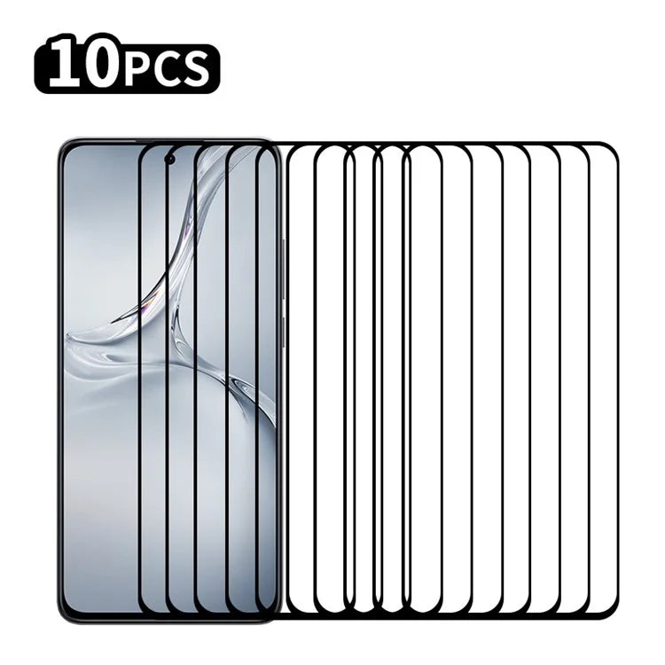 RURIHAI 10Pcs For Oppo K12x 5G (India) High Aluminium-Silicon Glass Film 0.26mm 2.5D Secondary Hardening Screen Protector