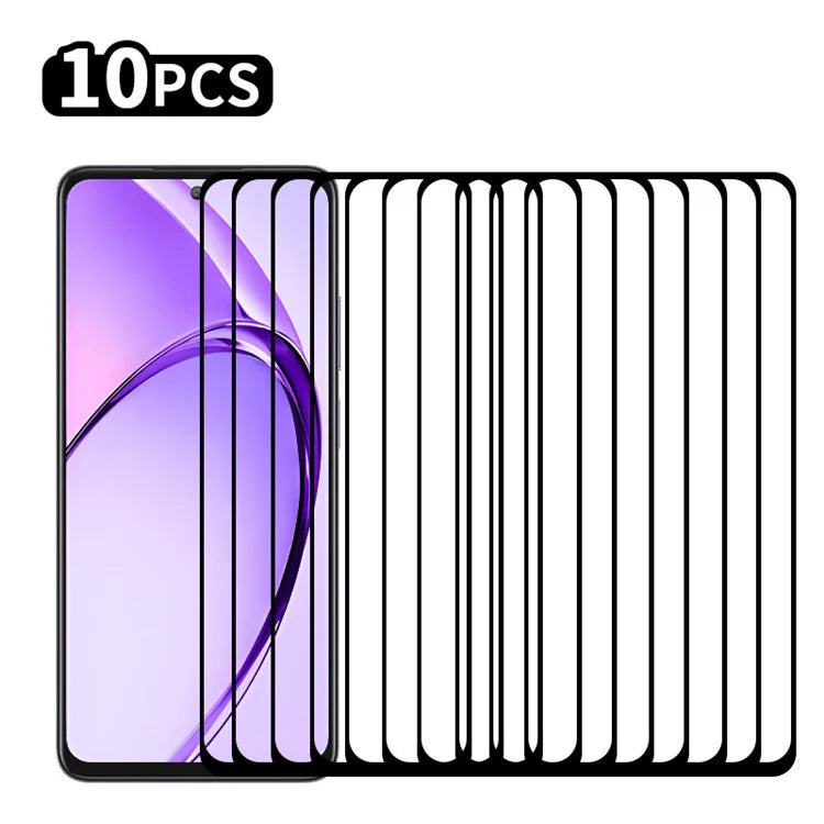 RURIHAI 10Pcs For Oppo A3x 5G / A3x Vitality Edition High Aluminium-Silicon Glass Film 0.26mm 2.5D Secondary Hardening Screen Protector