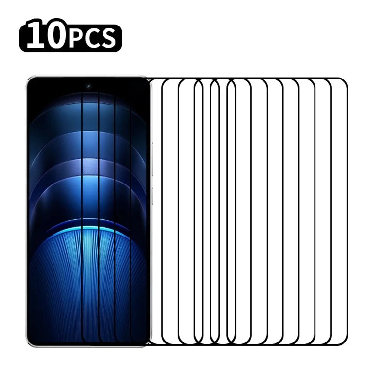 RURIHAI 10Pcs For vivo iQOO Neo9S Pro+ 5G High Aluminium-Silicon Glass Film 0.26mm 2.5D Secondary Hardening Screen Protector