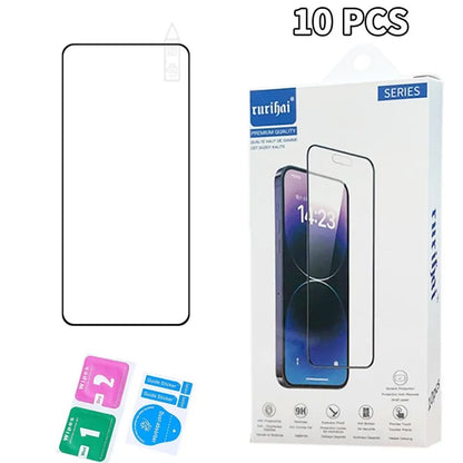 RURIHAI 10Pcs For vivo iQOO Neo9S Pro+ 5G High Aluminium-Silicon Glass Film 0.26mm 2.5D Secondary Hardening Screen Protector