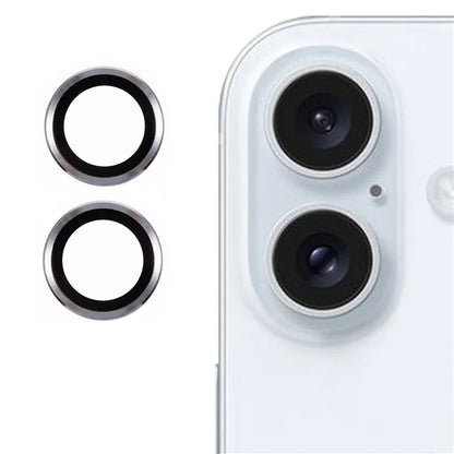 2Pcs / Set For iPhone 16 Plus / 16 Camera Lens Protector Scratch-Resistant Corning Gorilla Glass Lens Film