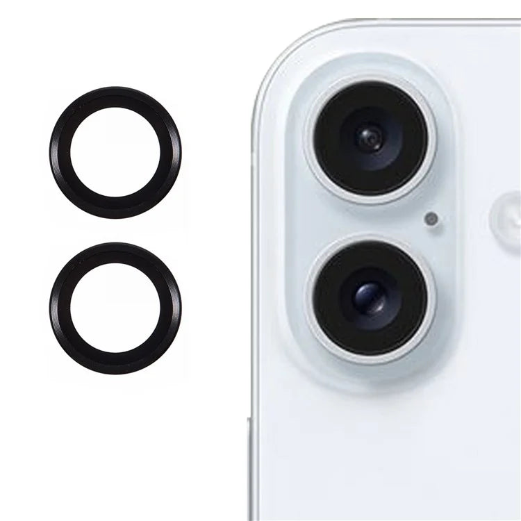 2Pcs / Set For iPhone 16 Plus / 16 Camera Lens Protector Scratch-Resistant Corning Gorilla Glass Lens Film