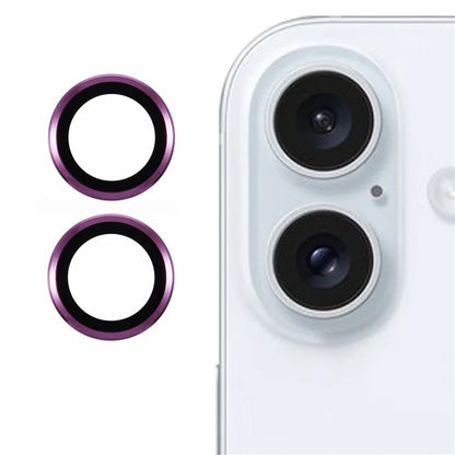 2Pcs / Set For iPhone 16 Plus / 16 Camera Lens Protector Scratch-Resistant Corning Gorilla Glass Lens Film