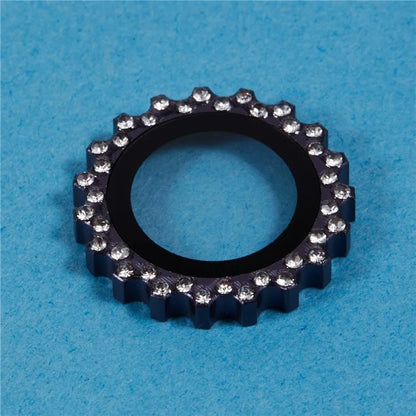 2Pcs / Set For iPhone 16 Plus / 16 Camera Lens Protector Gear Shape Rhinestone Decor Corning Gorilla Glass Lens Film