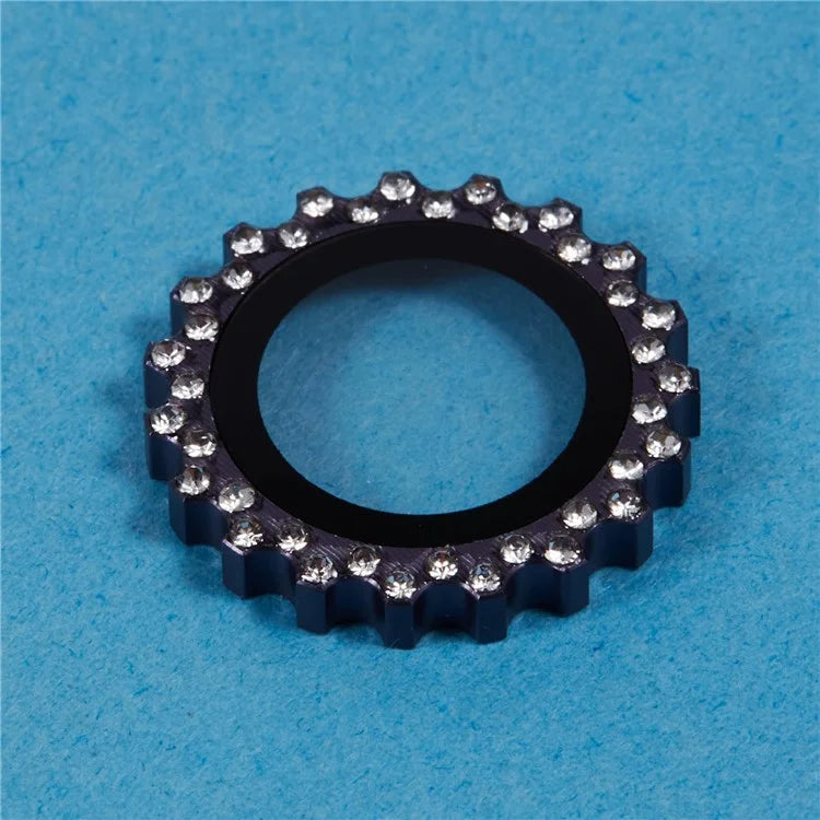 3Pcs / Set For iPhone 16 Pro / 16 Pro Max Camera Lens Protector Gear Shape Rhinestone Decor Corning Gorilla Glass Lens Film