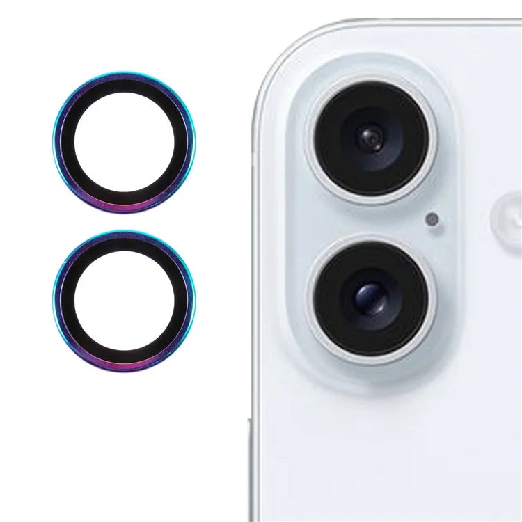 2Pcs  /  Set For iPhone 16 / 16 Plus Camera Lens Protector Ultra Clear Anti-Scratch Corning Gorilla Glass Lens Film
