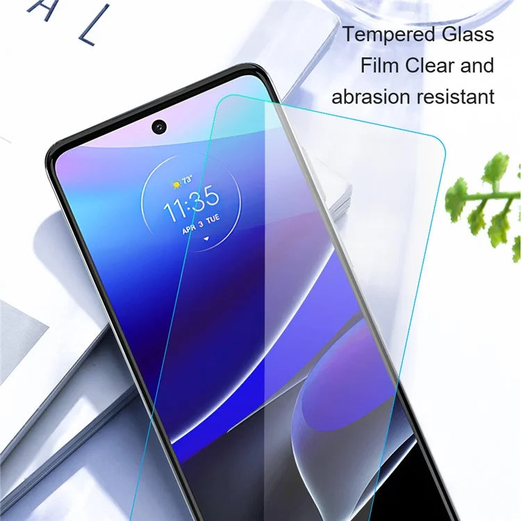 AMORUS For Motorola Moto G45 5G / G34 5G Screen Protector 2.5D Arc Edge 9H High Aluminum-Silicon Glass Film