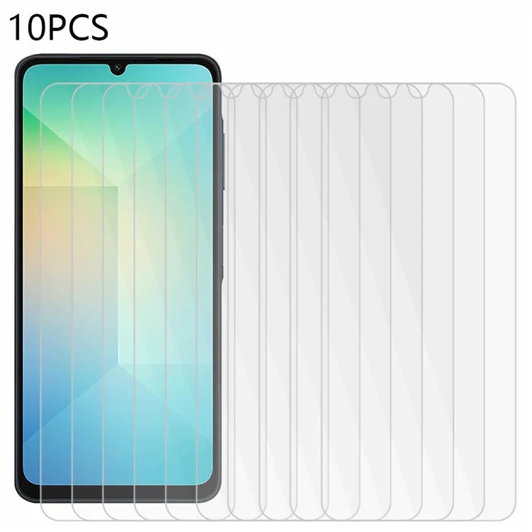 10PCS For Samsung Galaxy A06 Screen Protector Tempered Glass 2.5D 0.3mm High Definition