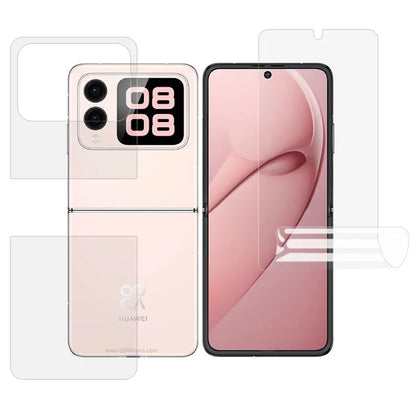 For Huawei nova Flip 5G Screen Protector Set, Front + Back Full Cover TPU+PET Hydrogel Film