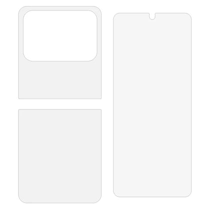 For Huawei nova Flip 5G Screen Protector Set, Front + Back Full Cover TPU+PET Hydrogel Film