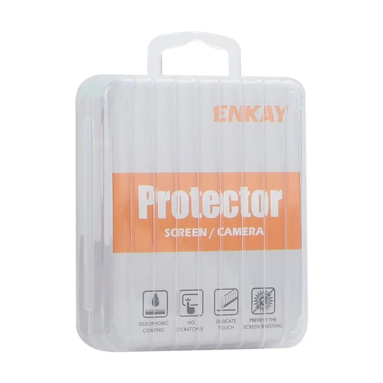 ENKAY HAT PRINCE 1 Set For iPhone 16 Pro / 16 Pro Max Camera Lens Protector Tempered Glass+Aluminum Alloy Lens Film
