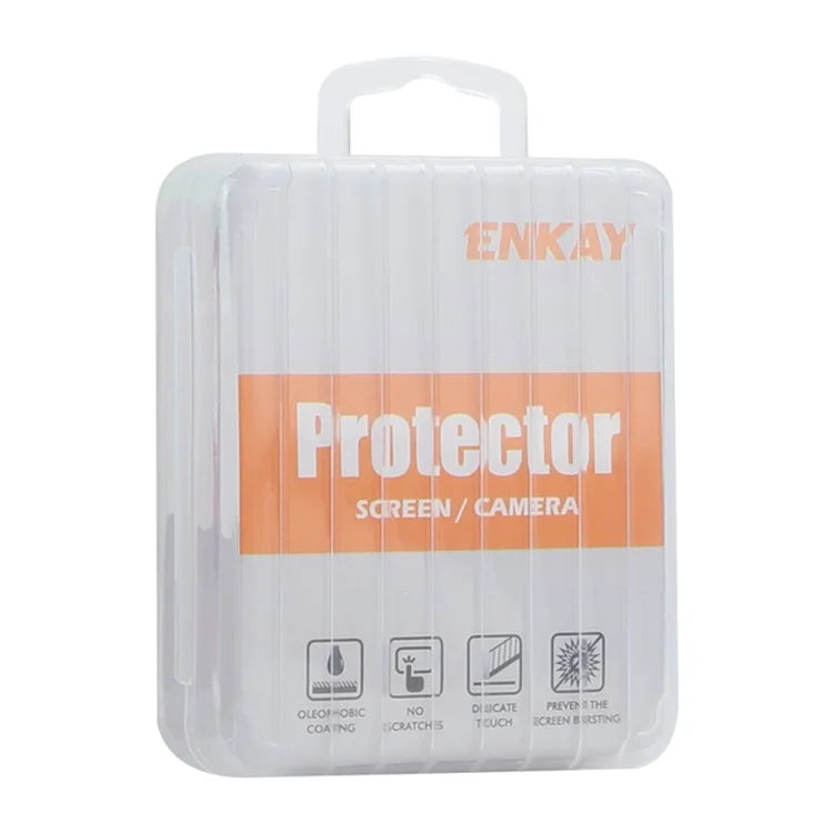 ENKAY HAT PRINCE 1 Set For iPhone 16 / 16 Plus Camera Lens Protector Tempered Glass+Aluminum Alloy Lens Film