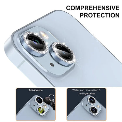 ENKAY HAT PRINCE 1 Set For iPhone 16 / 16 Plus Camera Lens Protector Tempered Glass+Aluminum Alloy Lens Film