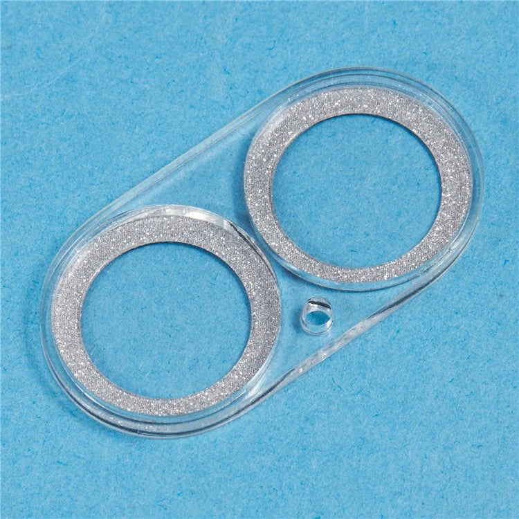 For iPhone 16 / 16 Plus Camera Lens Protector Glitter Tempered Glass Lens Film