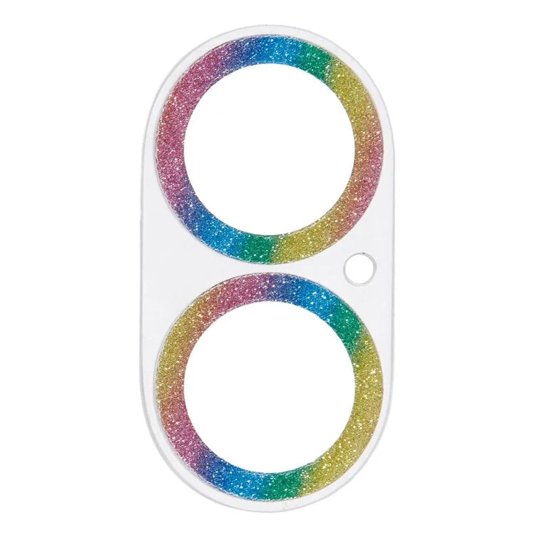 For iPhone 16 / 16 Plus Camera Lens Protector Glitter Tempered Glass Lens Film