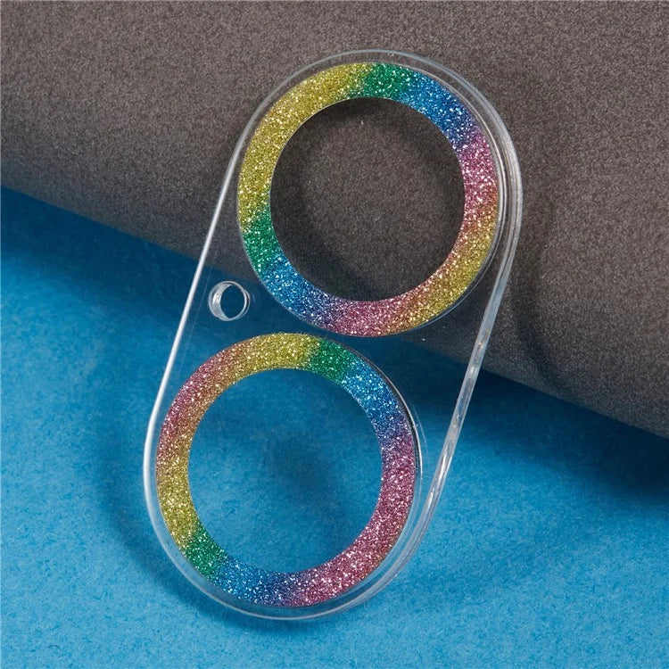 For iPhone 16 / 16 Plus Camera Lens Protector Glitter Tempered Glass Lens Film