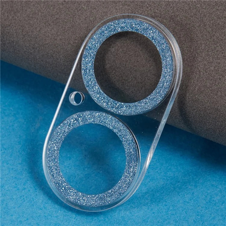 For iPhone 16 / 16 Plus Camera Lens Protector Glitter Tempered Glass Lens Film