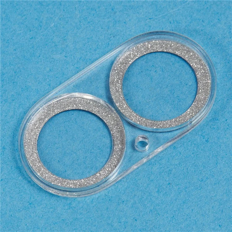 For iPhone 16 / 16 Plus Camera Lens Protector Glitter Tempered Glass Lens Film