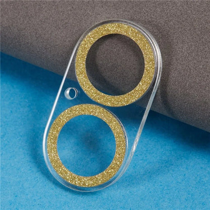 For iPhone 16 / 16 Plus Camera Lens Protector Glitter Tempered Glass Lens Film