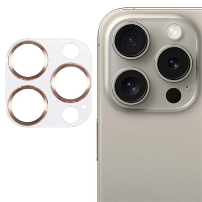 For iPhone 16 Pro / 16 Pro Max Camera Lens Protector CD Veins Integrated Tempered Glass Lens Film