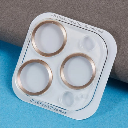 For iPhone 16 Pro / 16 Pro Max Camera Lens Protector CD Veins Integrated Tempered Glass Lens Film