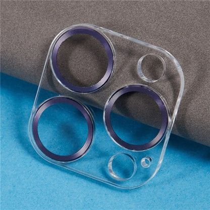 For iPhone 16 Pro / 16 Pro Max Camera Lens Protector CD Veins Integrated Tempered Glass Lens Film