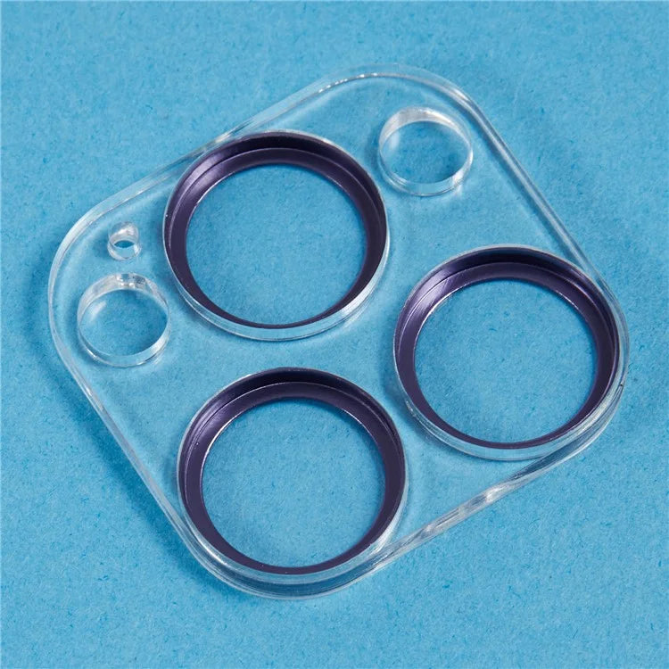 For iPhone 16 Pro / 16 Pro Max Camera Lens Protector CD Veins Integrated Tempered Glass Lens Film