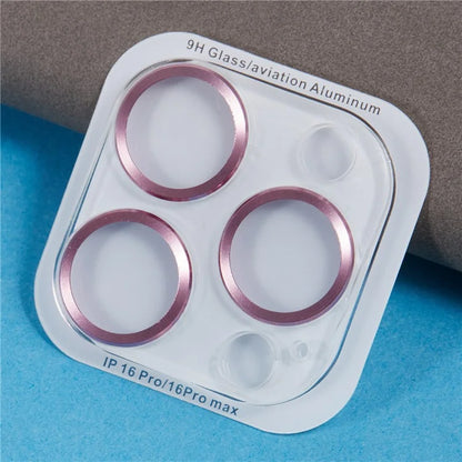 For iPhone 16 Pro / 16 Pro Max Camera Lens Protector CD Veins Integrated Tempered Glass Lens Film