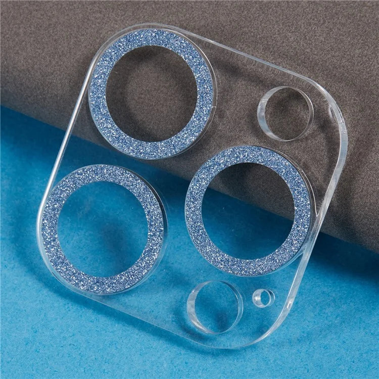 For iPhone 16 Pro / 16 Pro Max Camera Lens Protector Glitter Tempered Glass Lens Film