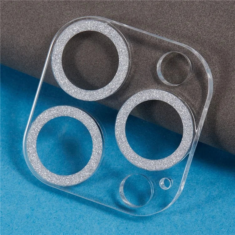 For iPhone 16 Pro / 16 Pro Max Camera Lens Protector Glitter Tempered Glass Lens Film