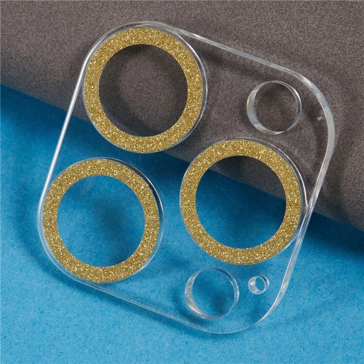 For iPhone 16 Pro / 16 Pro Max Camera Lens Protector Glitter Tempered Glass Lens Film