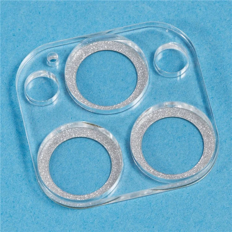 For iPhone 16 Pro / 16 Pro Max Camera Lens Protector Glitter Tempered Glass Lens Film