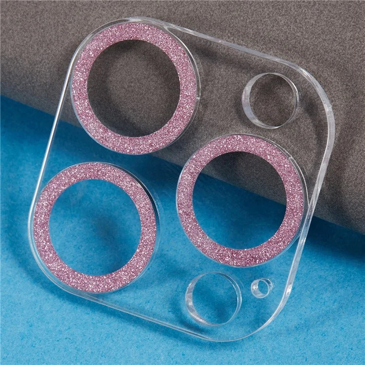 For iPhone 16 Pro / 16 Pro Max Camera Lens Protector Glitter Tempered Glass Lens Film