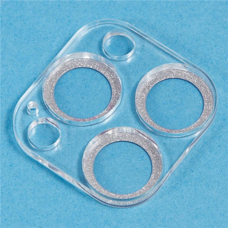 For iPhone 16 Pro / 16 Pro Max Camera Lens Protector Glitter Tempered Glass Lens Film