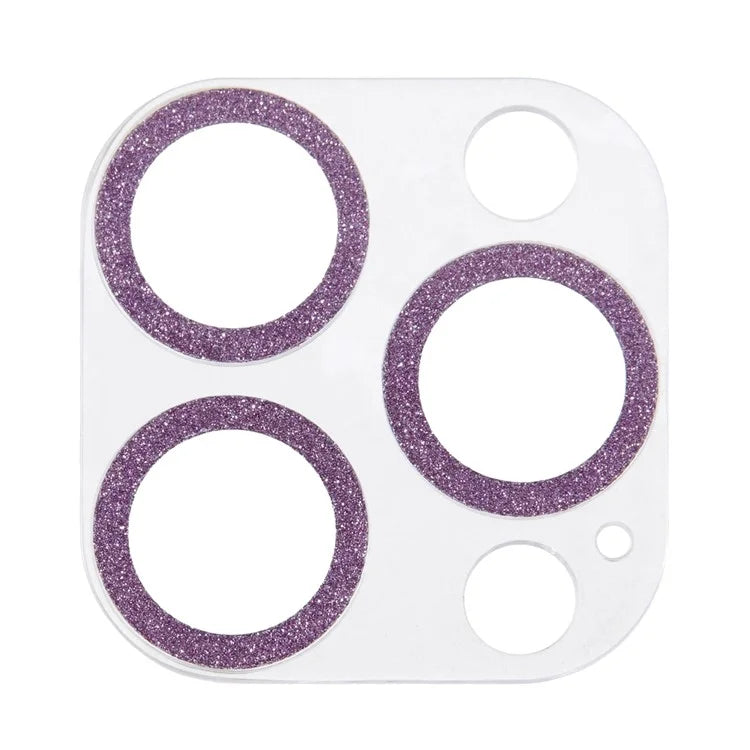 For iPhone 16 Pro / 16 Pro Max Camera Lens Protector Glitter Tempered Glass Lens Film