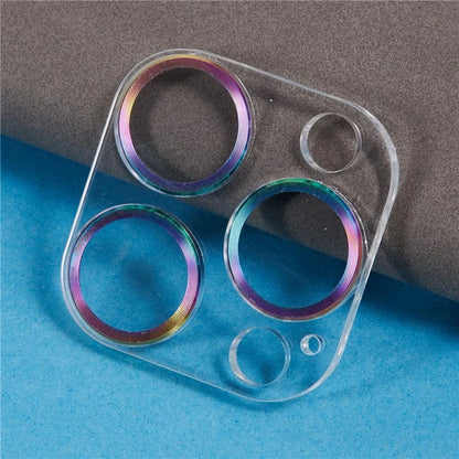 For iPhone 16 Pro / 16 Pro Max Camera Lens Protector Glitter Tempered Glass Lens Film, Multi-Color