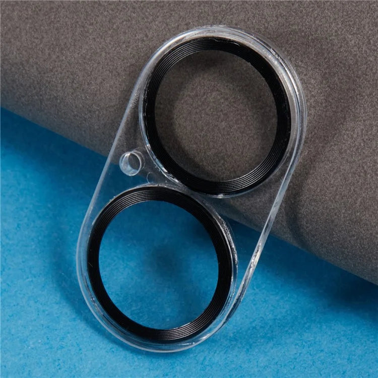 For iPhone 16 / 16 Plus Camera Lens Protector CD Veins Integrated Tempered Glass Lens Film